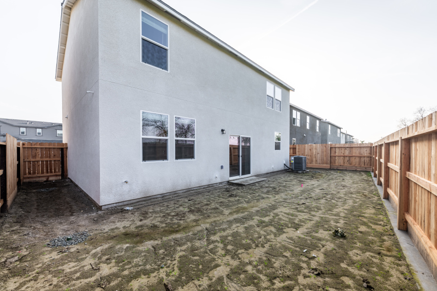 A building with a fence around it.