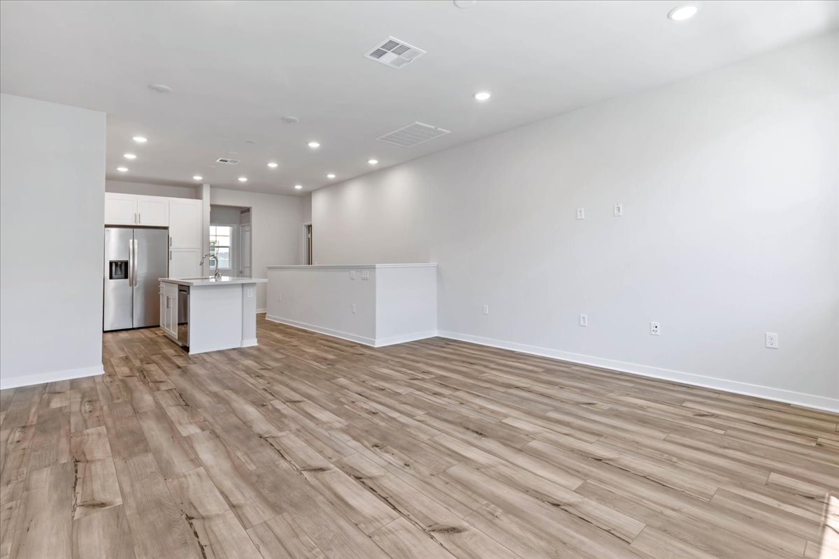 A large empty kitchen.