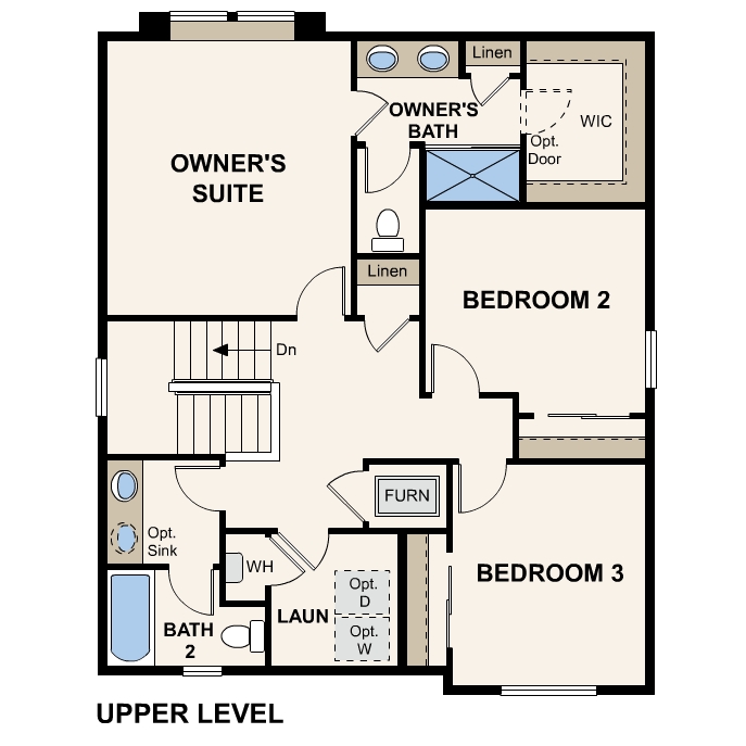 Diagram, engineering drawing. Leyland Floorplan, Upper Level