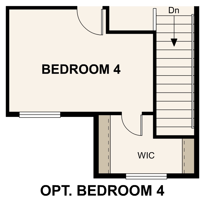 Diagram. Spruce Floorplan, Upper Level Option