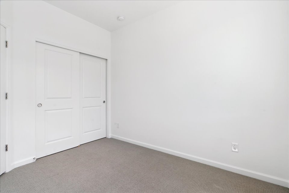 A room with white doors.