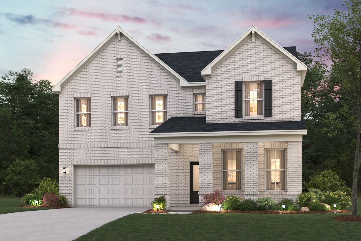 A house with a garage.