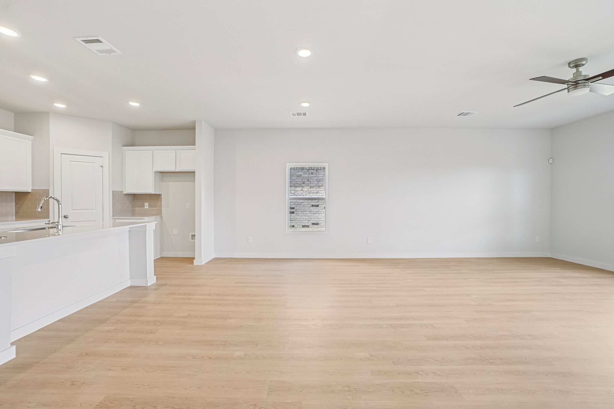 A large empty kitchen.