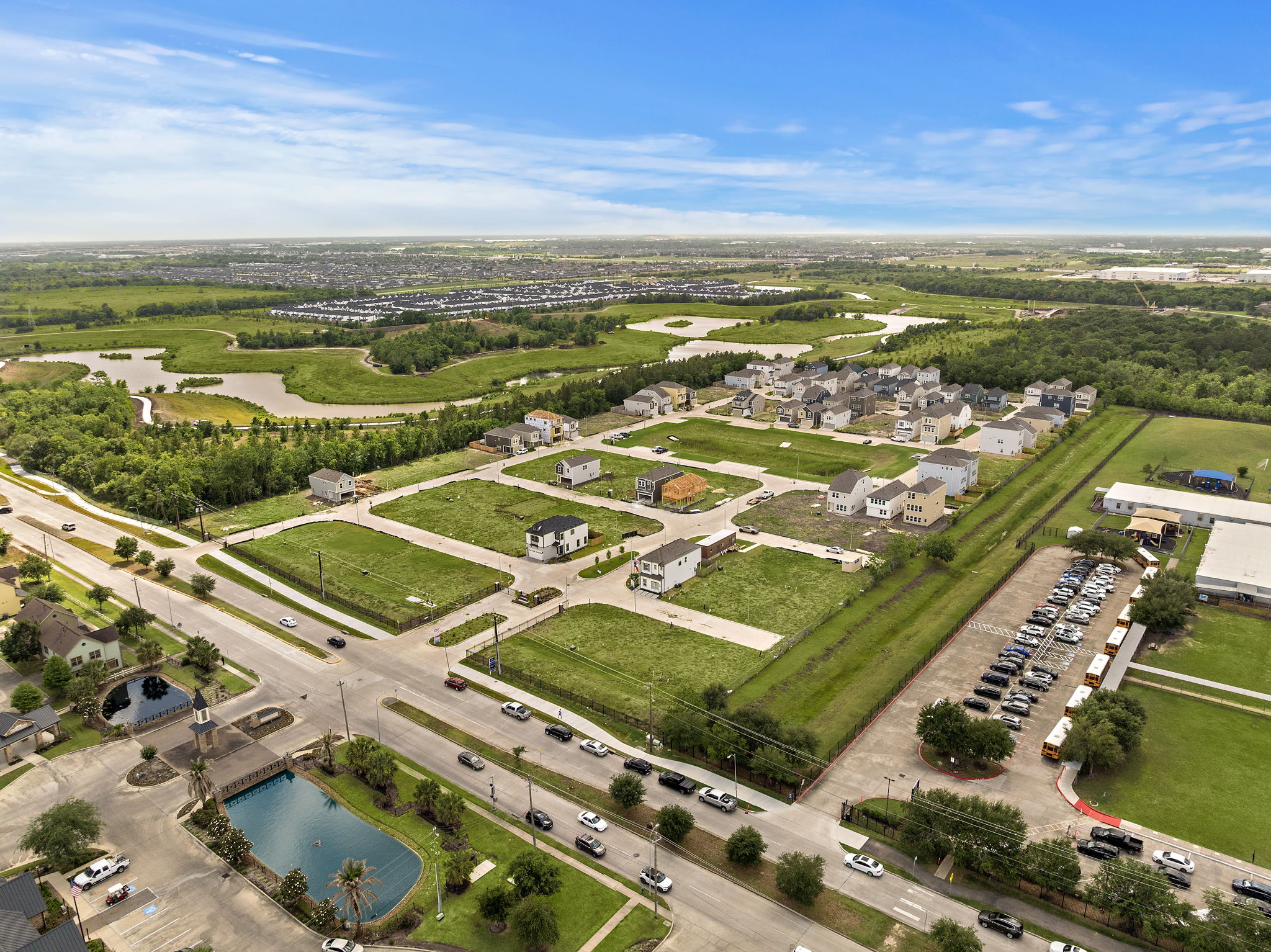 A large green landscape.
