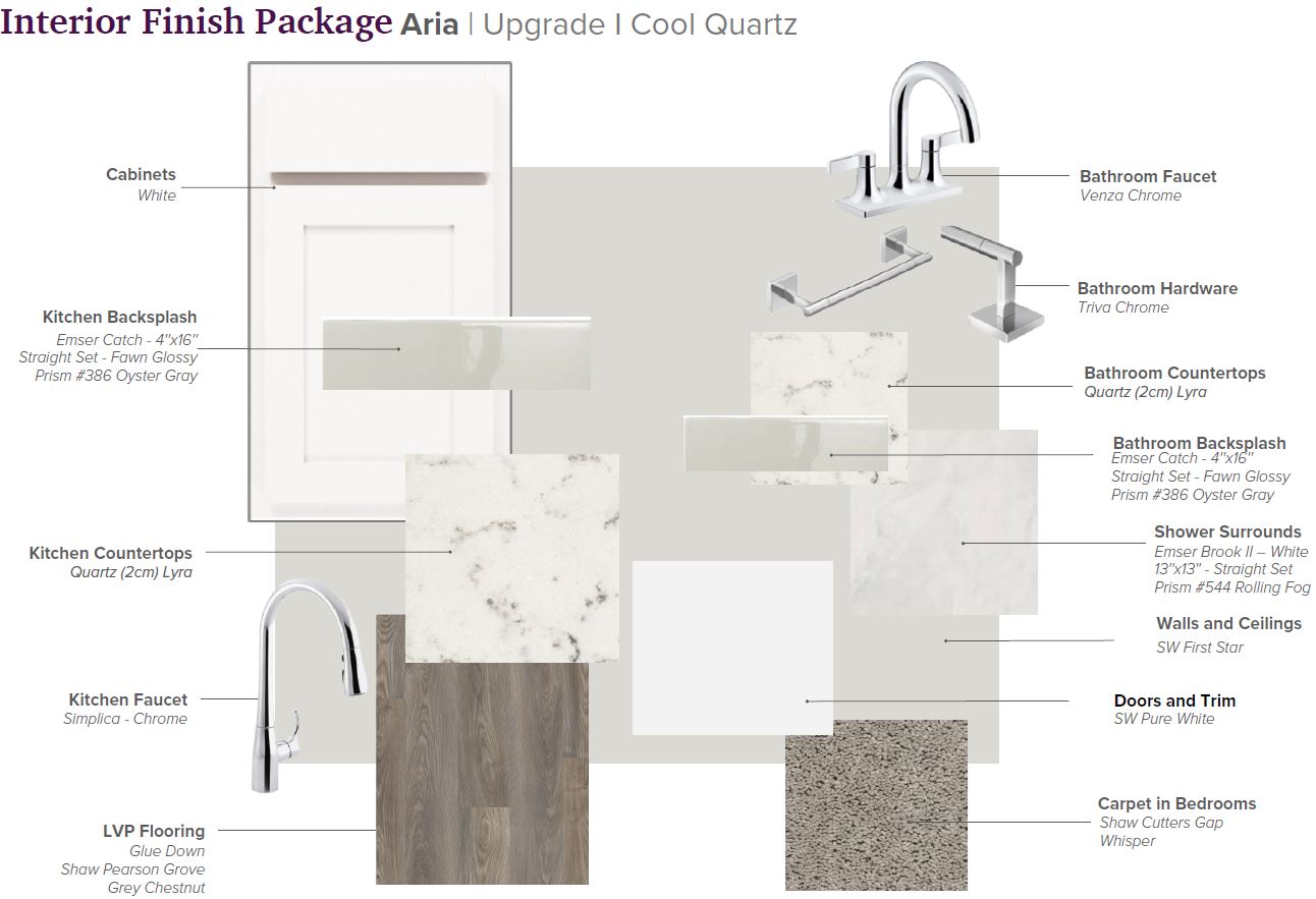 SA Interior Packages Aria Upgrade - Cool - White Cab - Quartz Lyra