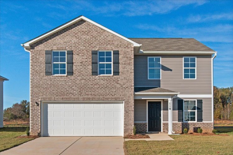 A house with a garage.