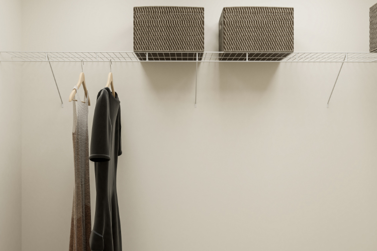 A couple of ties on a line.